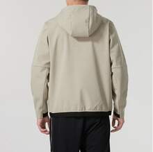 Under Armour Men's Windproof Warm Hooded Zip-Up Jacket - Khaki - View 4