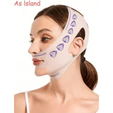 V-Shape Face Chin Strap - Face Lifting Bandage, Sleep Mask, Face Slimming, Portable Yoga Face Muscle Toning Strap, Suitable For Day And Night Use