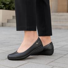 Pakar Zapaterias Etnia Zapato de horma cómoda para mujer negro - Negro - Ver 1
