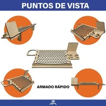 Rockkings Base Laptop De Mdf De 6 Mm Con Porta Vasos Y Porta Celular - Windows - Ver 5