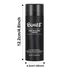 27.5g Bunee Hair Fiber Bottle, Physical Hair Thickening, Instant Volume, Invisible Care, No Heavy Feel, Natural Appearance, Suitable For All Types Of Thin Hair
