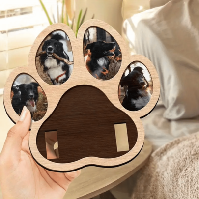 DIY Creative Souvenir, Pet Photo Frame Designed Specially For Pets, Comes With Decorative Collar And Desktop Decor, Pet Photo Memorial Frame, Dog Frame, Cat Frame, Desktop Pet Memorial, Pet Frame, Emotional Gift For Pet Lovers