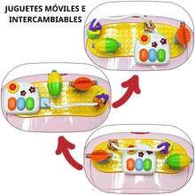 Joykoo Andadera para Bebé Luz y Sonido Juguetes Interactivos Altura Ajustable Plegable Ruedas de Goma Apta desde 6 meses y hasta 12 kg - Rosa - Ver 5