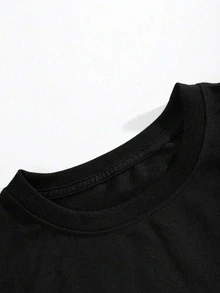Unisex basic color MEGA logo en camiseta ajustada - Blanco - Ver 4