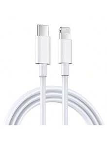 30W High-Speed PD Cable Compatible With Iphone 14, 13, 12, 8, Plus, Mini, 11, Pro, XS, Max, X, XR - Fast Charging, Data Transfer, And Power Delivery - , Compact, And Lightweight USB-C To Lightning Cable For Daily Use Nan MFi Certified
