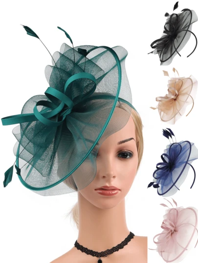 1Pc Ffascinators Hats For Women Fancy Tea Party Hats 2024 Elegant 1950s Kentucky Derby Hats Feather Hair Clip For Bride Wedding Party Birdcage Veil Headband Flower 1920s Headpiece For Horse Race Vintage Bridgerton Fedora Beret Hats 50s Outfit Church Hats Black Veil For Funeral 1940s Dresses Victorian Hat Pillbox Hats Lolita Accessories For Women Girl Birthday Mother's Day Halloween Christmas Gift