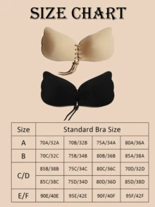 Sticky Invisible Mango-Shaped Bras – Strapless Silicone Push-Up Bra Cups For Backless Dresses, Breathable Self-Adhesive Lift Pads For Women, Reusable & Skin-Friendly - Black - View 11