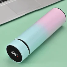 316不锈钢真空保温水瓶，大容量，商务办公旅行车载杯，户外运动徒步露营健身房便携式水瓶，防漏冷热饮咖啡茶杯，带挂绳，礼盒包装，男女皆宜 - 彩色 - 查看 18