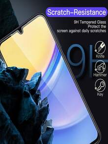 3 miếng phim kính cường lực HD bảo vệ màn hình điện thoại tương thích với Samsung Galaxy/tương thích với iPhone 17/tương thích với /Redmi Phim bảo vệ chống cháy nổ và chống trầy xước 9H Thiết yếu bảo vệ màn hình, sử dụng hàng ngày, văn phòng, phụ kiện điện thoại gia đình chống nước chống sốc chống rơi - Trong sáng - Xem 10
