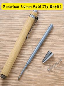 1/5/10/50PCS Custom Bamboo Ballpoint Pens, Personalized Engraved Pens, Portable , Engravable Name & Logo, Wedding Favors, Teacher's Day Gifts, Business Office Gifts, Student Stationery Souvenirs - Multicolor - View 9