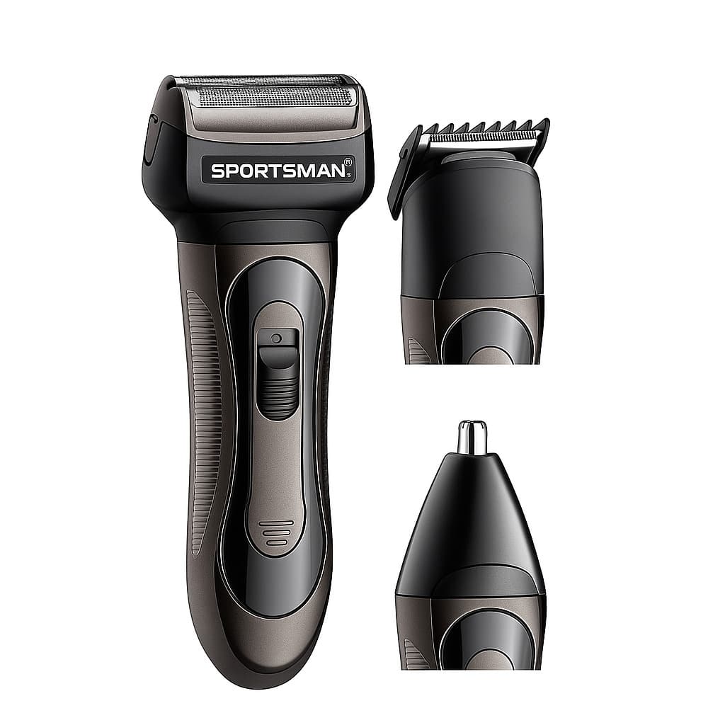 Men's Aluminum Foil Electric Shaver, Wireless USB Rechargeable Reciprocating Electric Shaver, Electric Ear & Nose Hair Trimmer, Precision Beard Edger, Electric Rechargeable Shaver, Rechargeable Hair Clipper, Men's Grooming Kit, Men's Razor, Ideal Shaver Gift Set