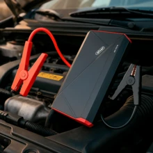 12V 10800mAh Portable Battery Charger Emergency Jump Starter 300A To 500A Car Power Bank With USB LED Emergency Light Alligator Clip And Quick Charge Cable - màu đen - Xem 5