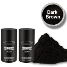 2pcs/Set Adglamful Hair Fibers 15g*2, Weightless, Invisible Care, Natural Absorption, Wind & Sweat Resistant, & Gentle, Suitable For People With Thinning Hair