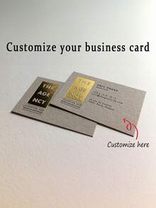 200 piezas, 9*5,4 cm. Tarjetas de visita personalizadas de doble cara, de papel resistente al agua con superficie brillante, adecuadas para el estilo social y de oficina | Patrón o mensaje personalizable | Diseño moderno | Herramienta de marketing personalizada | Tarjetas de visita gráficas personalizadas