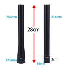 ZTTO 自行车碗组替换件，锥形直管，铝合金材质，1.5 1/2 1/8 28.6mm 锥形头管，适用于山地车和公路车 - 黑色 - 查看 3