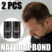 2pcs/Set Adglamful Hair Fibers 15g*2, Weightless, Invisible Care, Natural Absorption, Wind & Sweat Resistant, & Gentle, Suitable For People With Thinning Hair