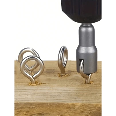 1pc Butterfly Bolt Socket Wrench 6.35mm Hex Shank Socket Adapter Nut For Power Tool Slotted Electric Screwdriver, Tools For Men