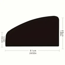 2-Piece Car Side Window Sunshade, Comprehensive UV Protection And Privacy Protection, Suitable For Various Car Models, Making Your Driving Experience More Comfortable! - Black - View 8