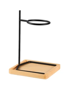 1 Set Coffee Cup Holder, Including Base, Valentine's Day Gift, Bathroom Decor, Provides Simple And Convenient Storage Solution For Coffee And Tea Lovers. Perfect Gift For Dad, Boyfriend, Coffee Enthusiasts. Home Kitchen Coffee Service Set (Black Set) Spiral Coffee Drip Rack, Includes Reusable Metal Filter, Manual Drip Coffee Stand, Cup Holder, Paper Filters. Black Coffee Accessories: Cup Holder, Filter, Retro Drip Coffee Cup Rack And Funnel Holder - Multicolor - View 16