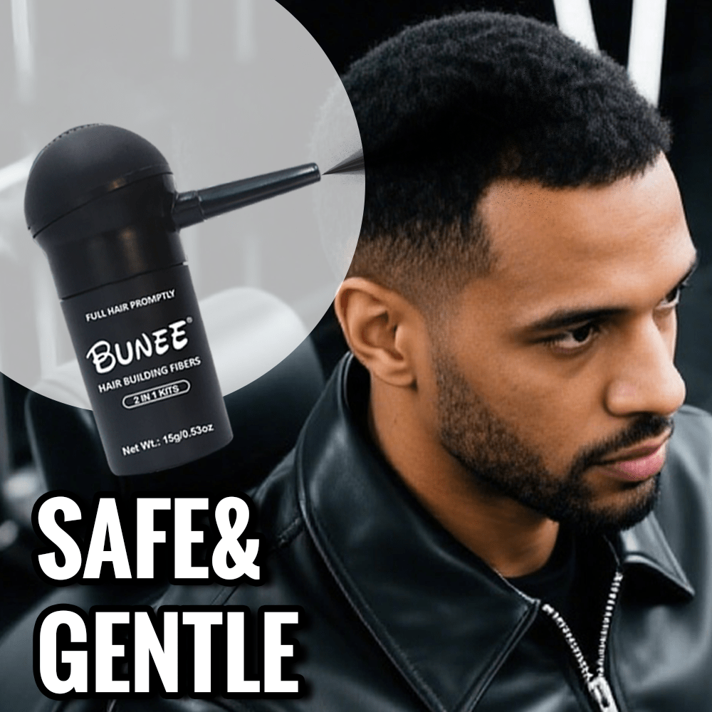 15g/Pc Bunee Hair Fiber Powder, Spray Nozzle Design For Precise Application, Invisible Care, Maintains Thicker Hair For 24 Hours, Suitable For All Types Of Thinning Hair