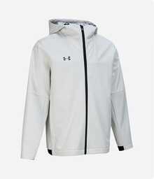 Under Armour Men's Windproof Warm Hooded Zip-Up Jacket - Grey - View 3
