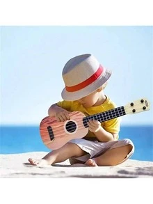 迷你尤克里里吉他玩具，提升技能，古典早教乐器，适合作为男孩、女孩、儿童、幼儿的圣诞礼物 - 彩色 - 查看 6