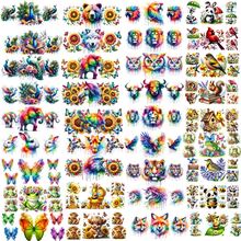 11 Pieces/Set Random Animal Designs UV DTF Cup Wrap Waterproof 3D Transfer Sticker Pack For Mugs Bottles 16oz Glass Cup DIY - 11pcs Random Designs - View 11