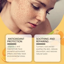 Óleo de Cuidado com Vitamina C e Cúrcuma, Óleo Essencial de Cuidado com Laranja, Óleo Essencial de Aromaterapia, Suave e Não Irritante, Sem Álcool, Ingredientes à Base de Plantas, Aliviar o Cansaço, Acalmar o Humor