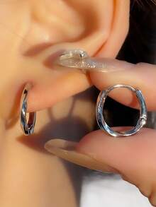 1/3 pares de pendientes de diseño de lujo de alta gama con círculos geométricos retorcidos, de temperamento simple y elegante, adecuados para el uso diario, vacaciones, parejas, Halloween, San Valentín, Año Nuevo, el mejor regalo para amigos