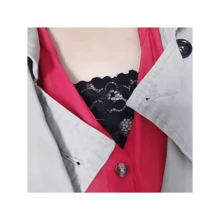 3pcs Elegant Floral Anti-Glare Bra Pads - Fashionable & Comfortable Lingerie Enhancer, Lace Knitted Padding For Women