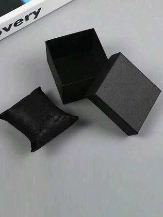 1 件手表收纳盒，带盖纯色手表盒，单块手表纸盒，手链，手镯，带小枕头的礼品珠宝包装盒，带镜子的旅行珠宝收纳盒，用于项链和耳环，粉色旅行必需品，妇女节礼物，假日海滩，浴室收纳，卧室收纳，大容量，圣诞礼物