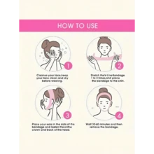 V-Shape Face Chin Strap - Face Lifting Bandage, Sleep Mask, Face Slimming, Portable Yoga Face Muscle Toning Strap, Suitable For Day And Night Use