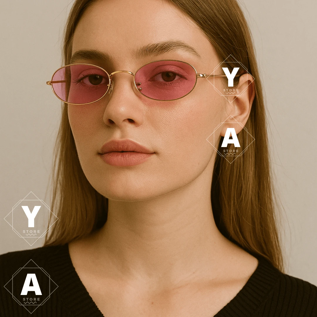 Men Fashion Glasses - Màu Hồng baby - Xem 1