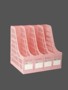 1 件垂直塑料文件整理架、桌面收纳盒、文件夹套装