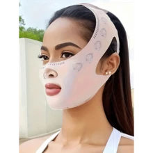 V-Shape Face Chin Strap - Face Lifting Bandage, Sleep Mask, Face Slimming, Portable Yoga Face Muscle Toning Strap, Suitable For Day And Night Use