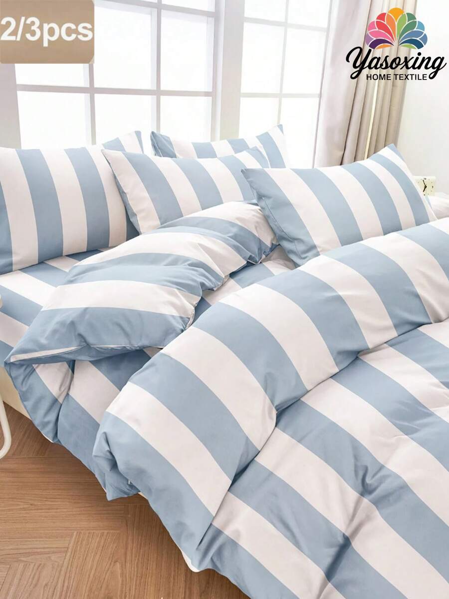 Brushed Microfiber White Boho Pattern Printed Bedding Duvet Cover Set, Includes Duvet Cover + Pillowcase, Dorm Bedding Back To School Bedding - White - View 1