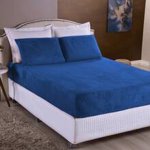 Plush Soft Blanket Sheet Set 3 Pieces King Size\Queen Size\Standard Double\Single - With Elastic