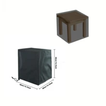 1 pièce Housse de chaise d'extérieur 64*64*120/70cm, housse de meuble de jardin et de patio, protecteur de chaise imperméable, convient pour les chaises de loisirs et de pelouse, décoration de cuisine, articles ménagers, cadeau pour la fête des mères, décoration de chambre, jardin, décoration de cuisine, été, plage, accessoires de voyage, décoration de chambre, squishy, remise des diplômes - Noir - Voir 11