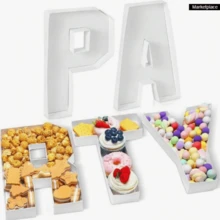 1pc 2025 Candy Number & Letter Cake Box, Suitable For Birthday/Party/Gathering/Weekend Party/Anniversary And Other Occasions