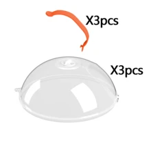 1pc Microwave Splash Resistant Lid Clear Transparent Microwave Food Lid Splash Proof Oil Lid Reusable Airtight Food Lid Kitchen Heat Resistant Lid, The Multifunctional Product Is A Must-Have For Every Home. The Food Inside Can Be Clearly Seen While Remaining Fresh. It Has A Variety Of Functions. Firstly, It Serves As A Reliable Barrier Against Pests Such As Bugs, Flies, And Mosquitoes.