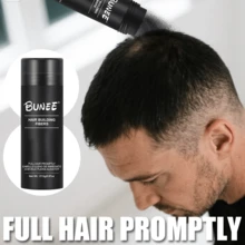 27.5g Bunee Hair Fiber Bottle, Physical Hair Thickening, Instant Volume, Invisible Care, No Heavy Feel, Natural Appearance, Suitable For All Types Of Thin Hair