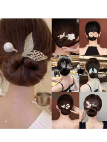 1件装女士水钻和仿珍珠装饰鱼尾发髻器，优雅时尚的发髻造型配件，适合日常可爱发型，发饰，美发工具，卷发配件，秋季，旅行，美发工具，女士配饰，美发用品，秋季，头发，发饰，旅行，发饰，女士配饰，女士发饰，美发工具，美发用品，用品，美容配件，礼物，旅行，女士礼物，美发用品，圣诞礼物，圣诞礼物，圣诞礼物，圣诞礼物，女士礼物，礼物，圣诞礼物，成人圣诞礼物，成人圣诞礼物，美发用品，女士配饰，圣诞礼物，成人发饰，成人发饰配饰、女士礼品创意、美妆圣诞礼物、女士圣诞礼物、头部配饰、派对 - 彩色 - 查看 6