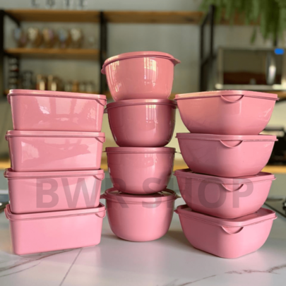 Kit 12 Potes Plásticos Formatos Variados - Vai ao Micro-ondas, Freezer e Lava-louças