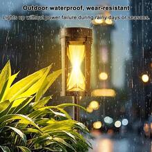 2 piezas Luces solares LED de sendero 2025 nuevas, estilo redondo, lámparas de jardín redondas, luces de estaca de suelo redondas, iluminación paisajística, luces de suelo, lámparas solares para el césped, luces de estaca de suelo, adecuadas para: decoración de ambiente, luces de jardín, villa al aire libre, jardín, camino, patio, iluminación paisajística