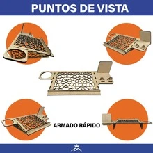 Rockkings Base Laptop De Mdf De 6 Mm Con Porta Vasos Y Porta Celular Telaraña - Windows - Ver 6