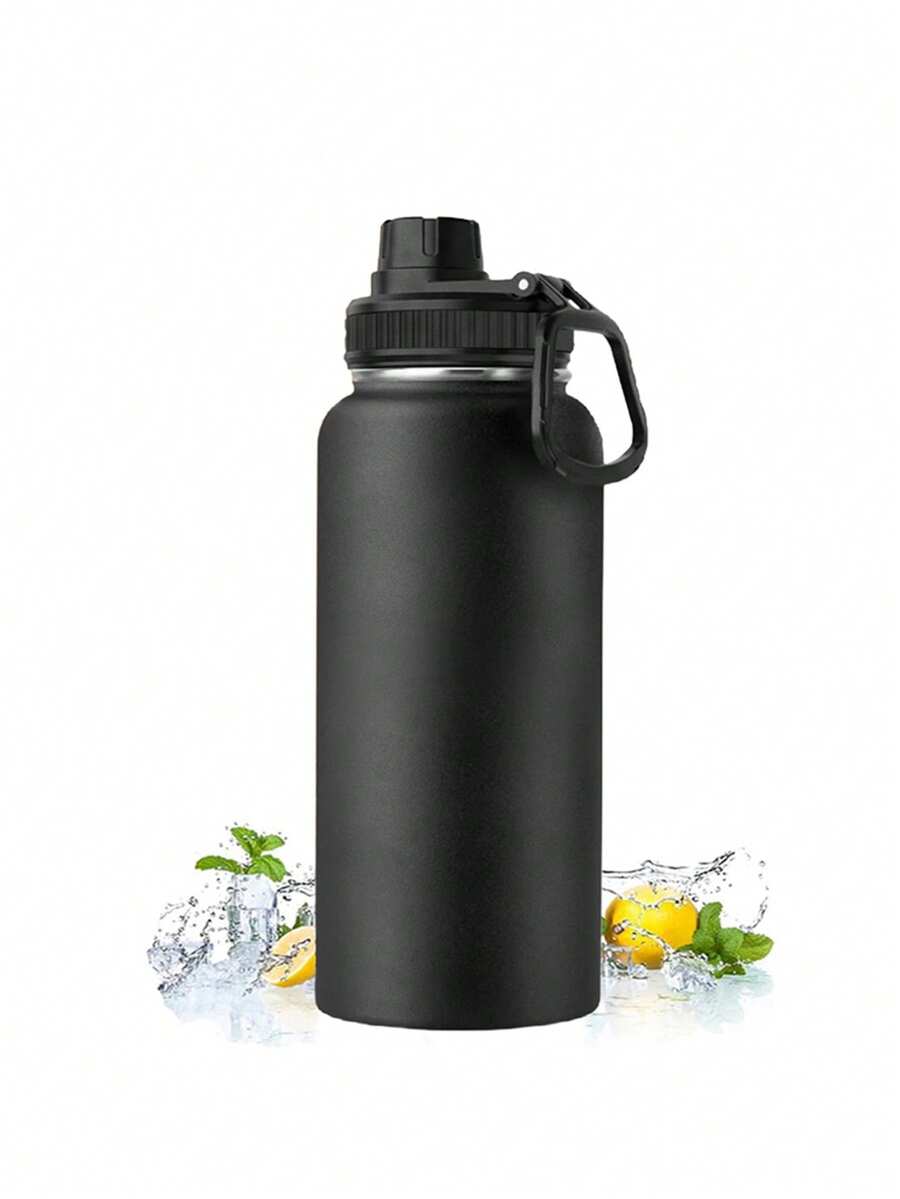 1pc 32oz Stainless Steel Insulated Water Bottle, Perfect For Sports And Outdoor Activities, Christmas And Halloween Holiday Gifts - 彩色 - 查看 1