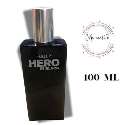 Fuller Hero In Black colonia para caballero 100ml fragancia masculina sofisticada aroma profundo moderna duración prolongada presentación premium ideal regalo día noche