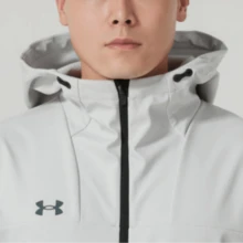 Under Armour Men's Windproof Warm Hooded Zip-Up Jacket - Grey - View 6
