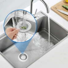 2个装厨房水槽滤网，4.5英寸不锈钢材质，宽边设计，防止堵塞，可送给父母、家人、朋友，是厨房用品、厨房配件和厨房工具的理想之选。 - 彩色 - 查看 6