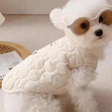 1 件秋冬猫背心狗背带，保暖内衬，适合中小型宠物 - 彩色 - 查看 8